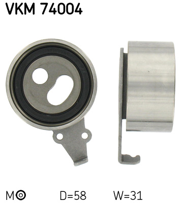 Tensioner Pulley, timing belt - VKM 74004 SKF